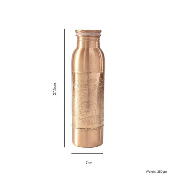 Butelka miedziana na wodę, Paradise, 900 ml, Forrest and Love