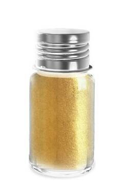 Złoty, połyskujący proszek do ozdabiania włosów i ciała, uzupełnienie, COSMEBIO, 4g, Namaki