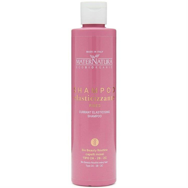 Szampon uelastyczniający do włosów falowanych, z porzeczką, AIAB, 250 ml, Maternatura