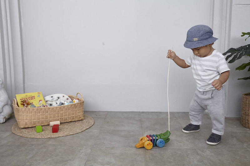 Tęczowy krokodyl do ciągnięcia, Plan Toys 1416