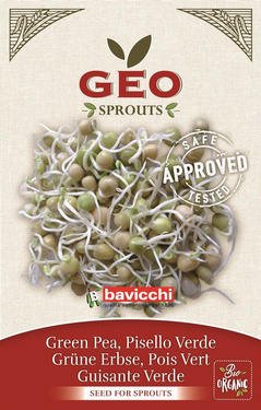 Groszek - nasiona na kiełki GEO, certyfikowane, 90g, Bavicchi (VPI2103)