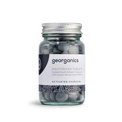 Georganics, Naturalne tabletki do płukania jamy ustnej Activated Charcoal, 180 tabletek