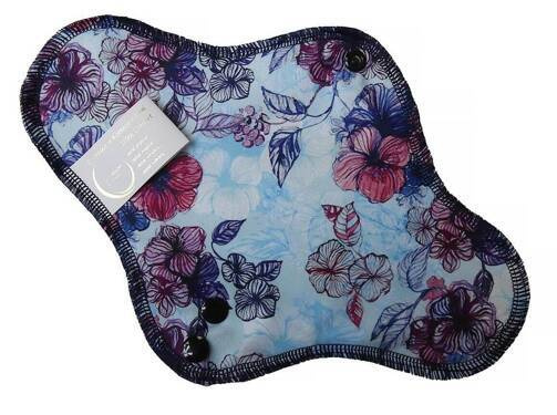 Soft Moon, podpaska wielorazowa, ultra comfort MAXI z bawełną, czarna, NYKS