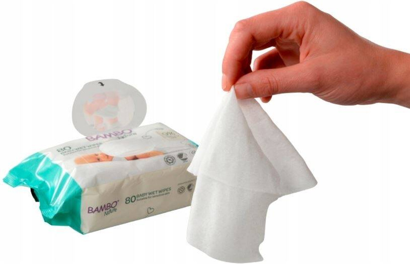 Chusteczki nawilżane 50 szt., Bambo Nature
