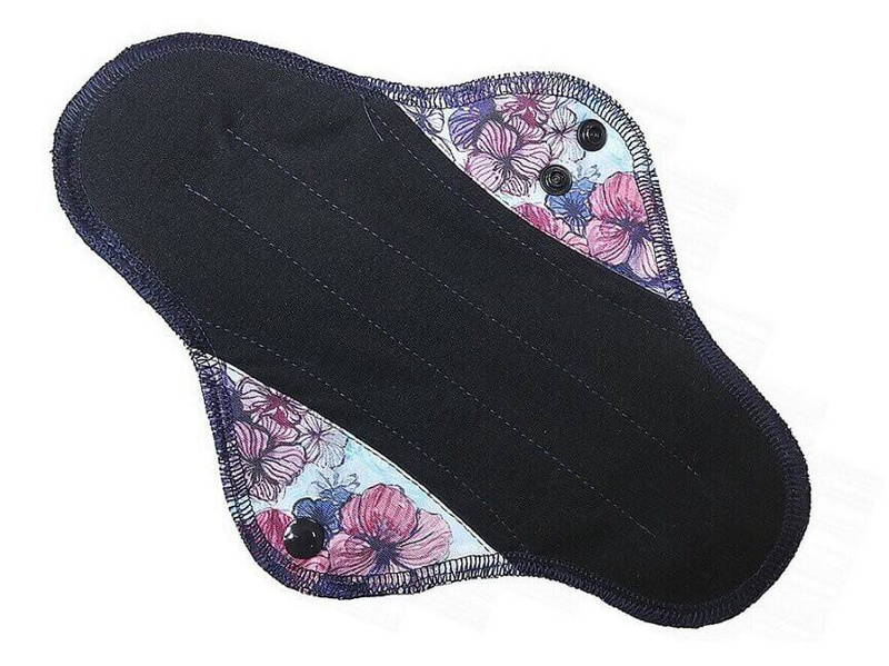 Soft Moon, podpaska wielorazowa, ultra comfort MAXI z bawełną, czarna, NYKS