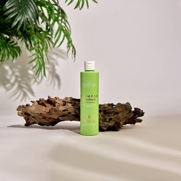 Stymulujący szampon do włosów z tendencją do wypadania z Ylang Ylang, AIAB, 250 ml, MaterNatura