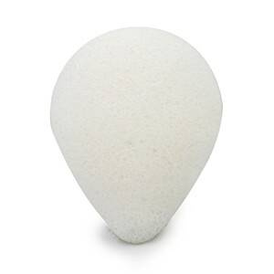 Gąbka Konjac do twarzy, Kropla, Klasyczna, Pure, aż 8,5 x 7 cm, Bebevisa