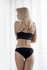 Majtki z bawełny organicznej BIKINI L Black, Gentle Day