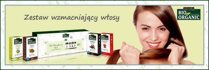 Zestaw wzmacniający włosy, 100% naturalnych i ekologicznych składników: Amla, Shikakai, Reetha, Hibiskus, 120 g, Indus Valley
