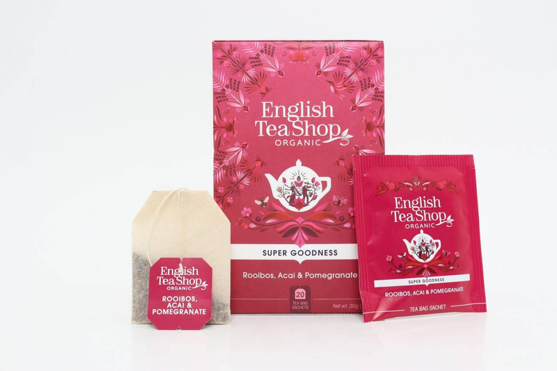 English Tea Shop, Herbata Rooibos, Acai and Pomegranate, 20 saszetek