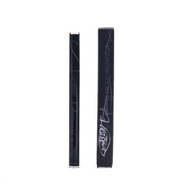 Eyeliner, czarny, precyzyjny pędzelek-pióro, 0,69ml, puroBIO