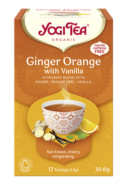 Herbata GINGER ORANGE Imbirowo-pomarańczowa  z wanilią BIO YOGI TEA