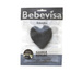Gąbka Konjac do twarzy, Serce, z dodatkiem z węgla bambusowego, aż 6,7 - 8,5 cm, Bebevisa
