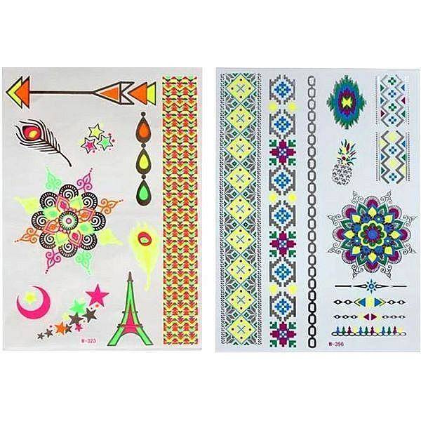 Snails, Tatuaże do ciała dla dzieci, Neon, neonowe, 22 szt.