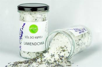 Sól do kąpieli lawendowa, 600 g, Naturologia