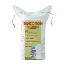 Bocoton, Płatki kosmetyczne kwadratowe, 40 szt.