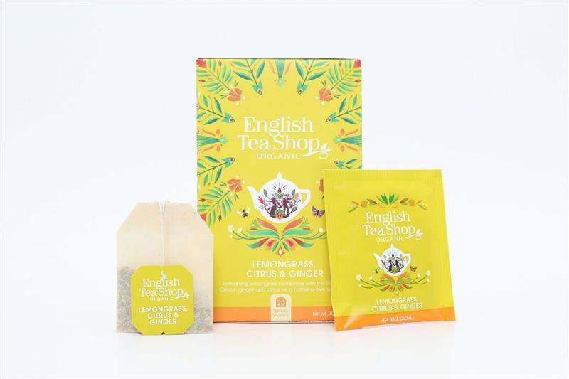 English Tea Shop, Herbata Lemongrass, Ginger & Citrus, 20 saszetek