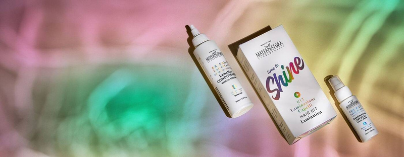 Krystaliczne serum laminujące z keratyną roślinną, do włosów zniszczonych, łamliwych i matowych, 50 ml, MaterNatura