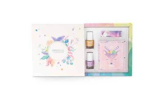 Zestaw do makijażu dla dzieci MOJE MAGICZNE KRÓLESTWO: paleta 7 cieni do powiek, 2 lakiery do paznokci, balsam do ust, Namaki