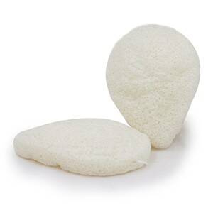 Gąbka Konjac do twarzy, Kropla, Klasyczna, Pure, aż 8,5 x 7 cm, Bebevisa
