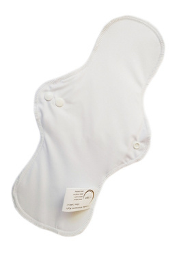 Podpaska wielorazowa Ultra Comfort, NIGHT, z bawełną, BIAŁA, Soft Moon