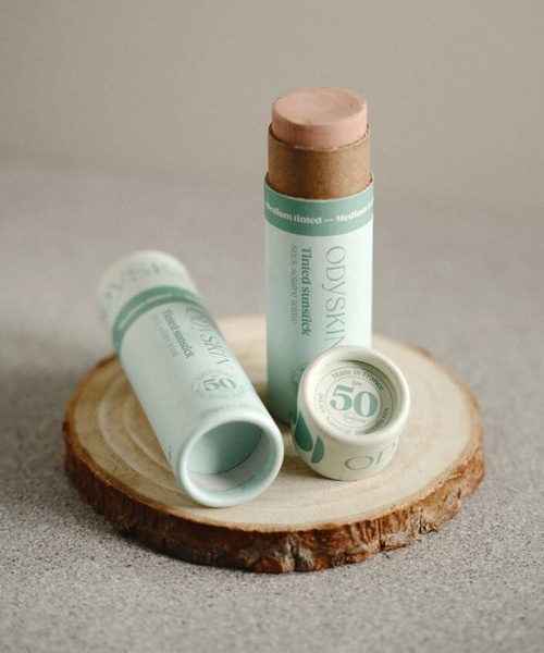 Sztyft przeciwsłoneczny SPF50+, kryjący, 100% naturalnych składników, COSMOS ORGANIC, wegański, 25 g, ODYSKIN