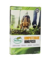 Worki na psie odchody, BioBag Dog, 20x32cm, 50 szt., w 100% biodegradowalne i kompostowalne, BioBag