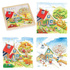 Puzzle drewniane, układanka warstwowa, edukacyjna, Pory roku, 3y+, Goki