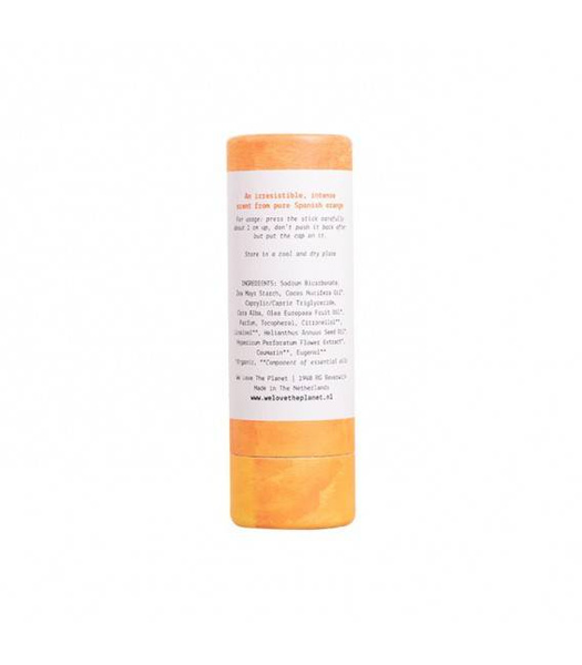 Dezodorant w sztyfcie ORIGINAL ORANGE, Certyfikowany, bez aluminium, WYSOKA JAKOŚĆ, 65g, We love the planet