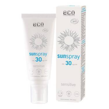 Spray na słońce SPF 30, Sensitive, z granatem i olejem z pestek maliny, ECOCOERT, 100 ml, Eco Cosmetics