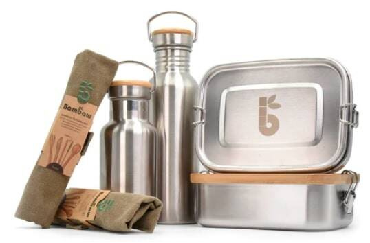 Lunchbox ze stali nierdzewnej, bez BPA, pojemność 800 ml, Bambaw