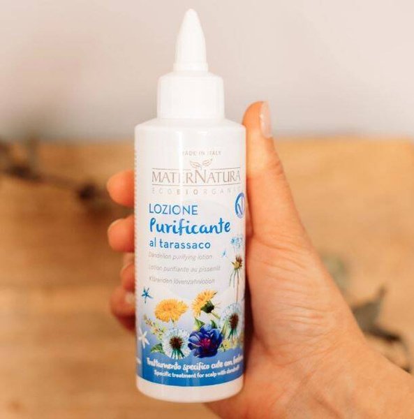 Oczyszczający balsam z mniszkiem lekarskim, do skóry głowy z łupieżem, AIAB, 150 ml, MaterNatura