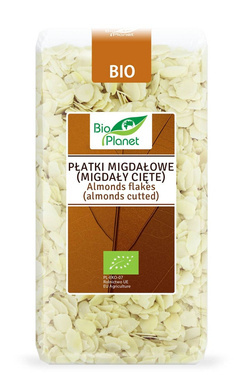 Płatki migdałowe (migdały cięte) BIO, 300 g, Bio Planet