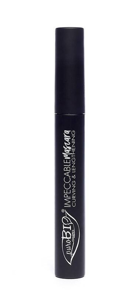 Tusz do rzęs wydłużająco-podkręcający, IMPECCABLE, czarny, 7ml, PuroBIO