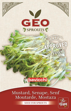 Gorczyca - nasiona na kiełki GEO, certyfikowane, 50g, Bavicchi (ZSE0103)