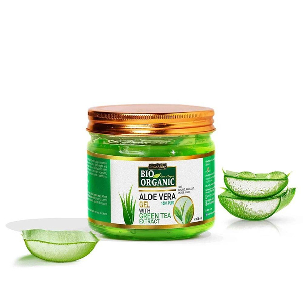 Żel aloesowy do skóry i włosów, Bio Organic, 175 ml, Indus Valley