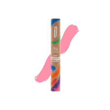 Maskara do malowania włosów, kolor RÓŻOWY, 9 ml, opakowanie kraftowe, COSMOS ORGANIC, Namaki