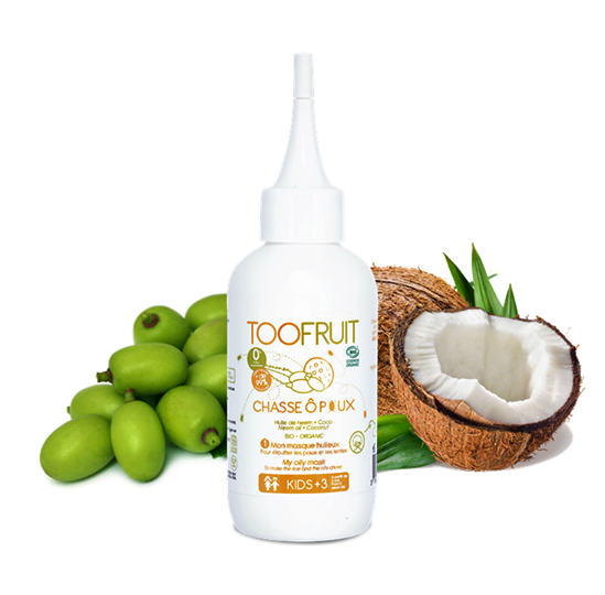 Maska z naturalnymi olejkami na wszy, dla dzieci, tłumi, unieruchamia i ułatwia wyczesywanie, 125ml, Toofruit