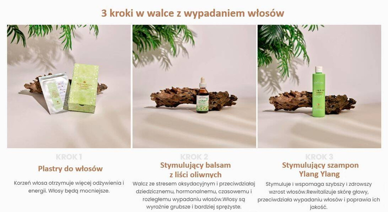 Plastry do włosów z tendencją do wypadania, Żeń-szeń, 30 szt., MaterNatura