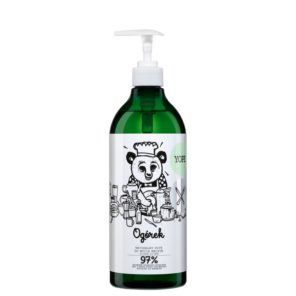 Yope, Naturalny płyn do mycia naczyń, Ogórek, 750 ml