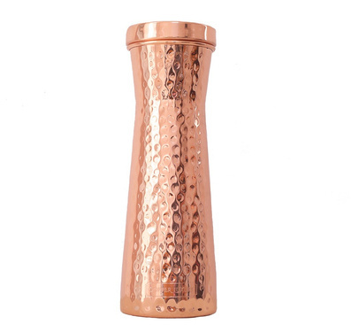 Luksusowa karafka z młotkowanej miedzi, na wodę, Carafe Hammered, 1200 ml, Forrest and Love