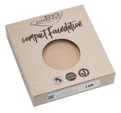 Puder Compact Foundation 01, podkład w pudrze, WKŁAD WYMIENNY, 9g, PuroBIO