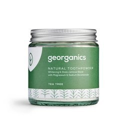 Georganics, Proszek do czyszczenia zębów, Tea Tree, 120 ml