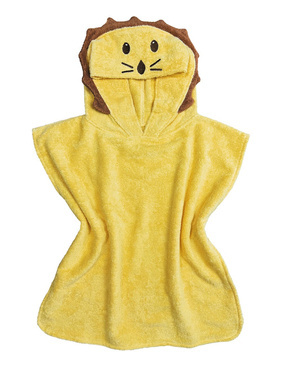 Ręcznik kąpielowy z kapturkiem dla dziecka, poncho, LEW, bawełna organiczna, Fürnis