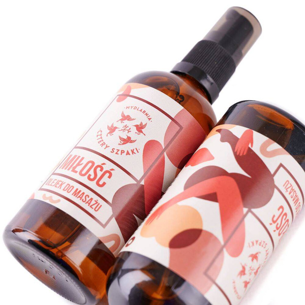 Cztery Szpaki, Olejek do masażu Miłość, 100ml