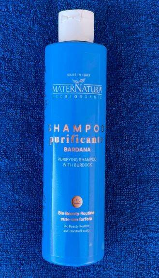 Oczyszczający szampon do skóry głowy z łupieżem, Łopian, AIAB, 250 ml, MaterNatura