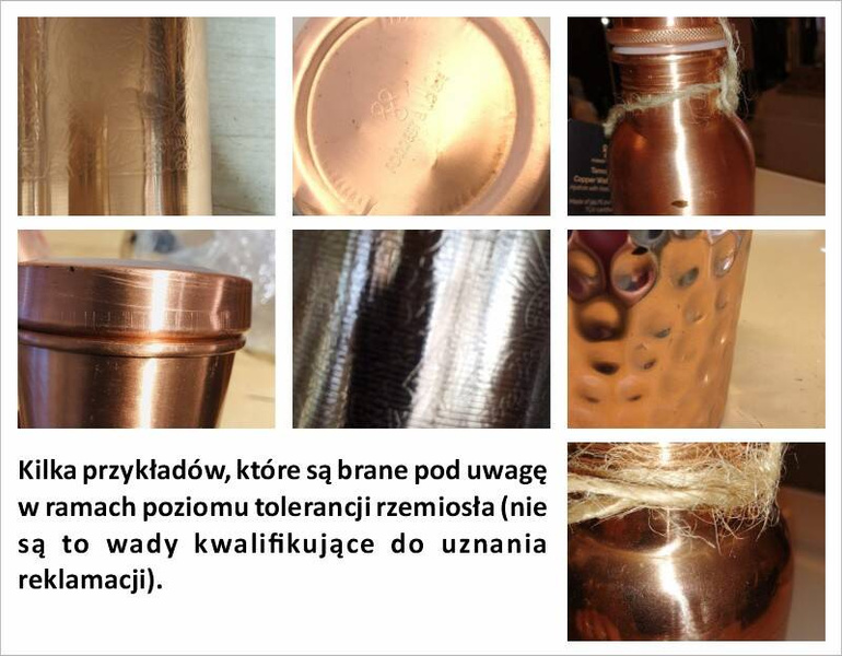 Kubek z młotkowanej miedzi, na wodę, 300 ml, Forrest and Love