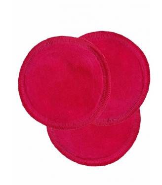 Wielorazowe płatki, waciki kosmetyczne z weluru bawełnianego okrągłe, 3 szt., RÓŻOWE, Wild Nature