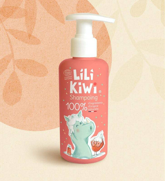 Naturalny, delikatny szampon do włosów, Truskawka z bitą śmietaną, dla dzieci, Cosmos Natural, 150ml, LiLiKiWi