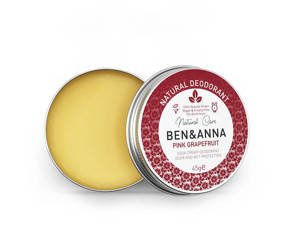 BEN and ANNA,Naturalny dezodorant w kremie PINK GRAPEFRUIT (aluminiowa puszka), 45g